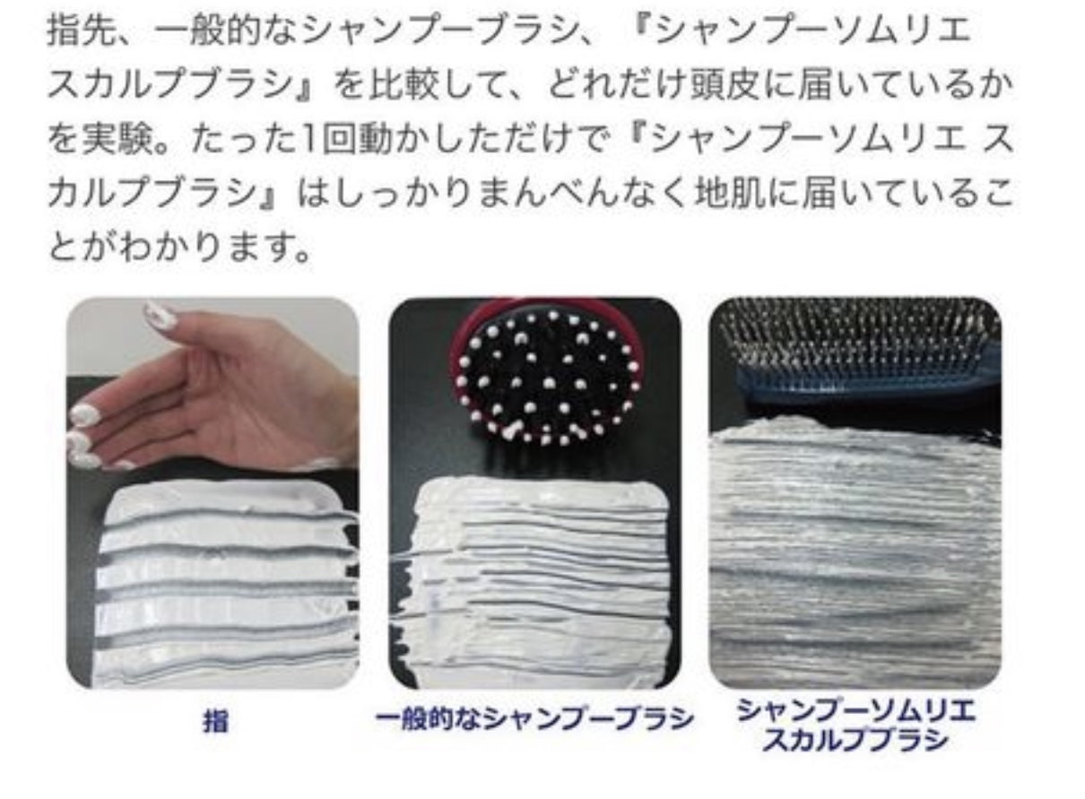 【shampoo sommelier】スキャルプシャンプーブラシ