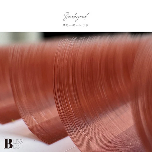【BLISS LASH】ボリュームラッシュHAIR COLOR COLLECTION(スモーキーレッド/0.07mm/6~13mmMIX)