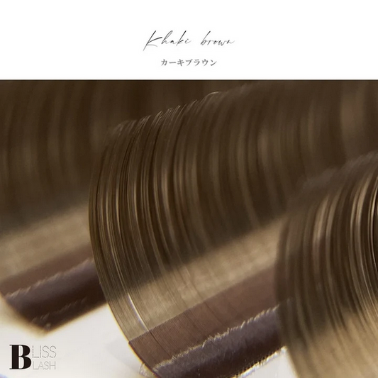 【BLISS LASH】ボリュームラッシュHAIR COLOR COLLECTION(カーキ/0.07mm/6~13mmMIX)