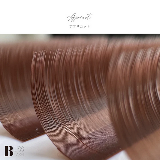 【BLISS LASH】ボリュームラッシュHAIR COLOR COLLECTION(アプリコット/0.07mm/6~13mmMIX)