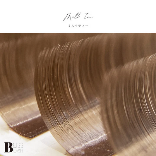 【BLISS LASH】ボリュームラッシュHAIR COLOR COLLECTION(ミルクティ/0.07mm/6~13mmMIX)