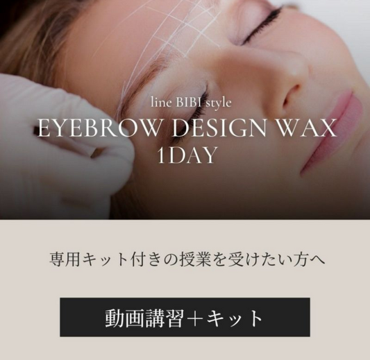 【aile lash】【10月中発送】【動画＋キット】 アイブロウデザインワックス動画 -ADAVANCE-(秋フェス)
